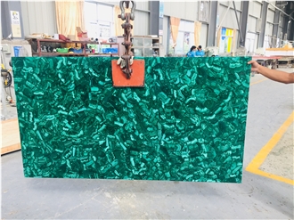Natural Luxury Green Malachite Semiprecious Stone Slabs Natural Luxury Green Malachite Semiprecious Stone Slabs