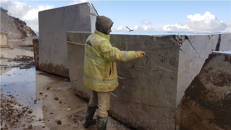 Balya Grey Marble Quarry