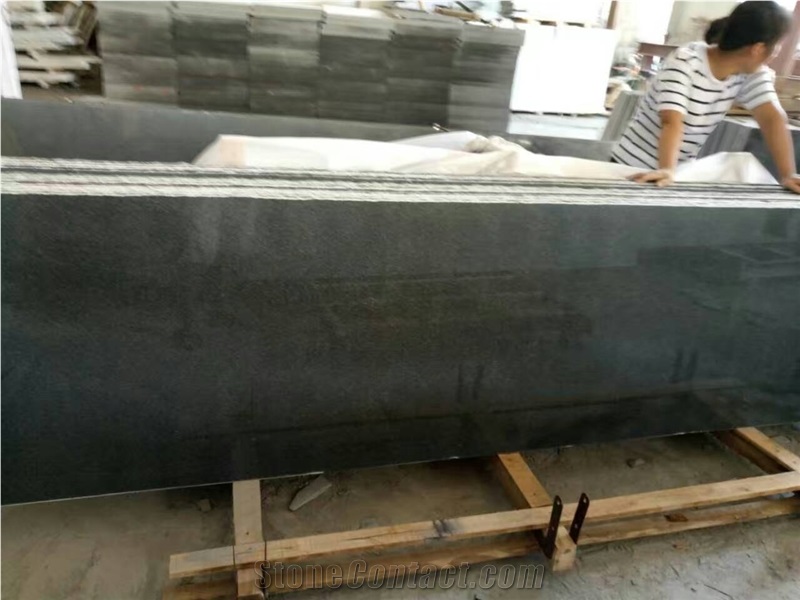 Chinese Dark Grey Granite G654 Half Slabs