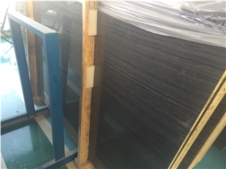 High Quality Black Wooden Marble Slabs For Bath Room Use