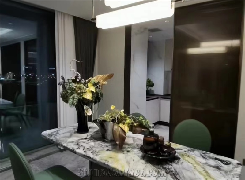 Ice Green Marble Slabs For Dinning Room And Wall