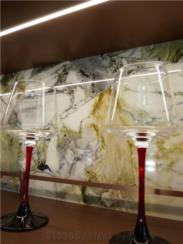 Ice Green Marble Slabs For Dinning Room And Wall