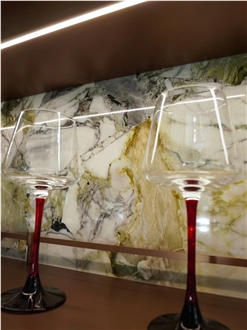 Ice Green Marble Slabs For Dinning Room And Wall