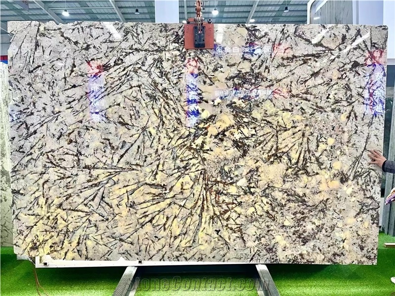 White Persa Granite Slabs For Hotel Design