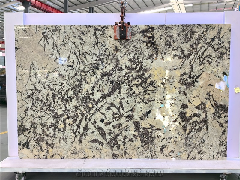 White Persa Granite Slabs For Hotel Design