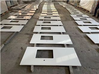 Artificial Quartz Vanity Tops For Bathroom