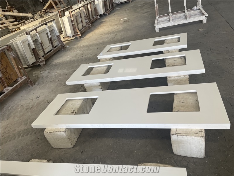 Artificial Quartz Vanity Tops For Bathroom