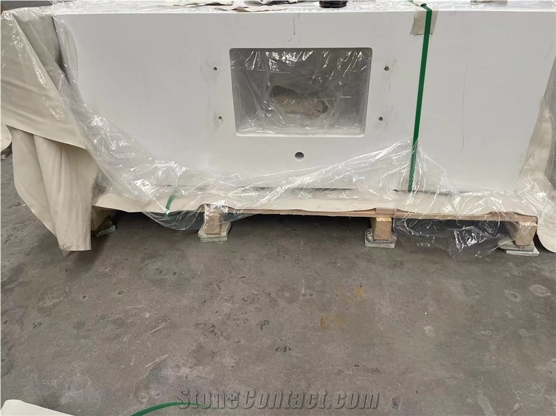 Artificial Quartz Vanity Tops For Bathroom