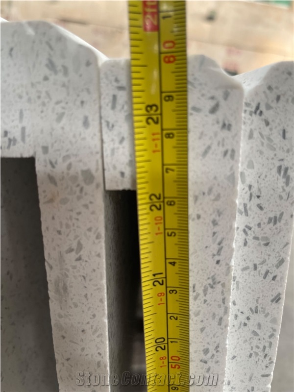 Crystal White Quartz Kitchen Countertops