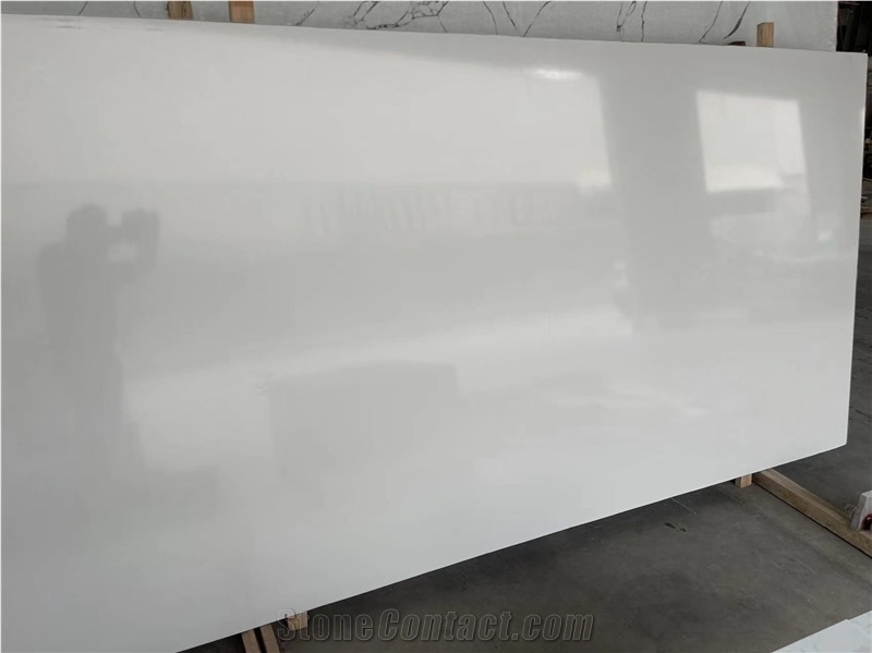 Pure White Quartz Slabs Popular