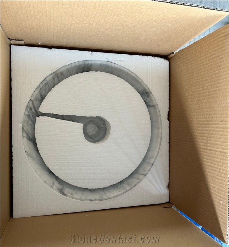 Bianco White Marble Round Wash Basins
