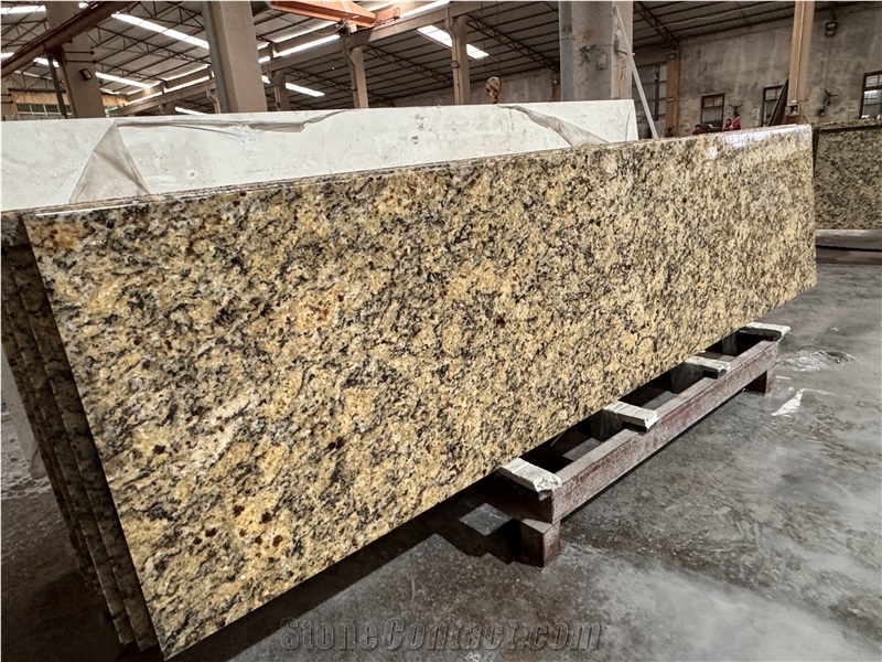 Brazil New Venetian Gold Granite Kitchen Countertops