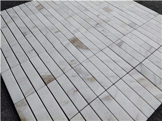 Carrara White Marble Kitkat Mosaic Tiles Carrara White Marble Kitkat Mosaic Tiles