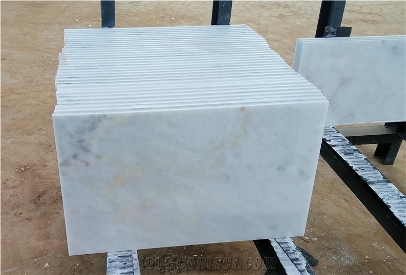 China Bianco White Marble Tiles Polished