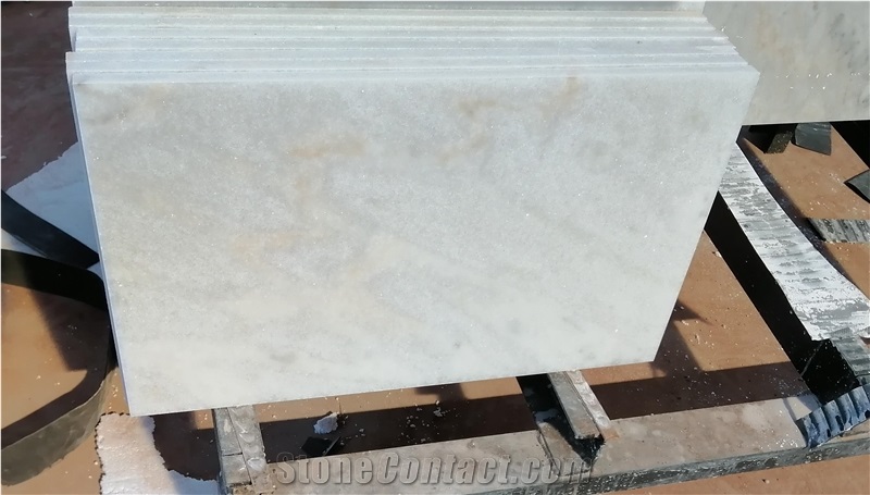 China Bianco White Marble Tiles Polished