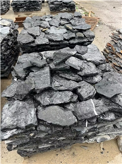 China Natural Black Flagstone For Wall And Floor
