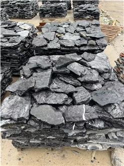 China Natural Black Flagstone For Wall And Floor