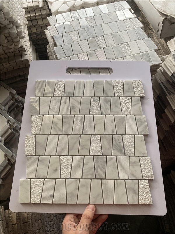 Natural Black Marble Octagon Mosaic Tiles