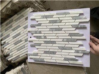 Natural Marble Hexagon Pattern Mosaic Tiles