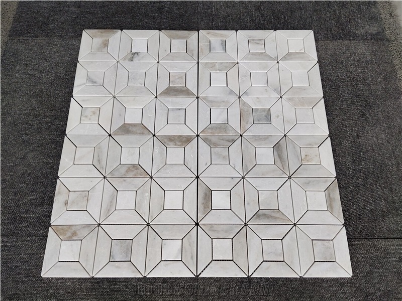 White Marble Window Mosaic Tiles