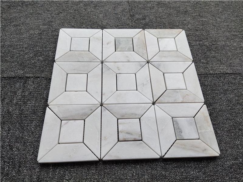 White Marble Window Mosaic Tiles