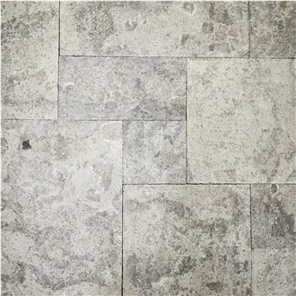 Belgium Blue French Pattern Tile Floor