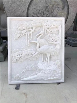 Jesus Relief White Onyx Carving Wall Panels For Church Decor