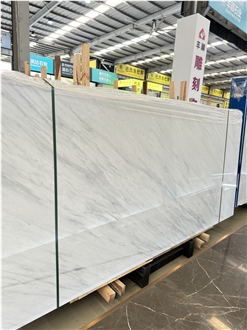 Luxury Carla White Marble Slabs For Kitchen Use