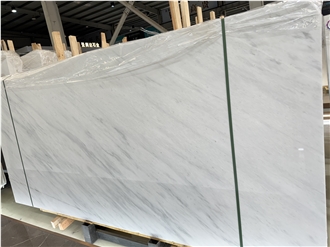 Luxury Carla White Marble Slabs For Kitchen Use