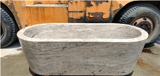 Travertine Bathtubs Silver Titanium Travertine Bath Tubs