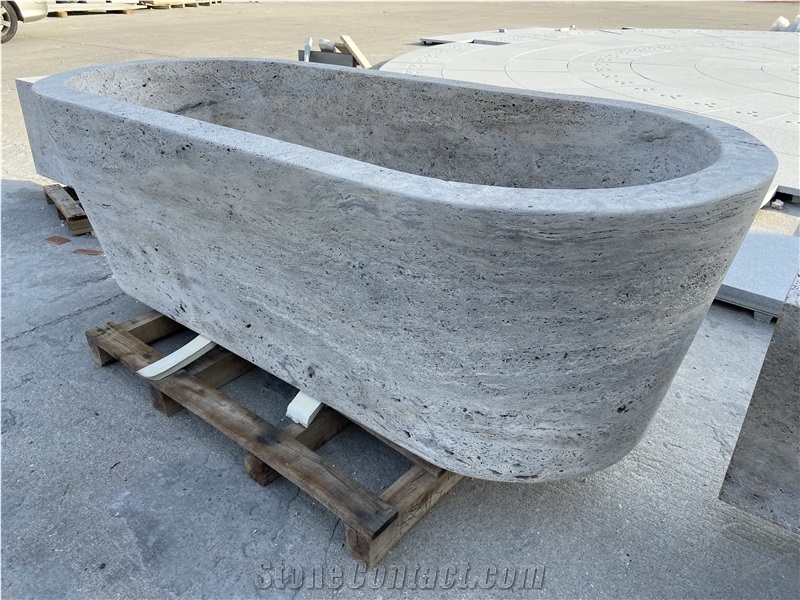 Travertine Bathtubs Silver Titanium Travertine Bath Tubs