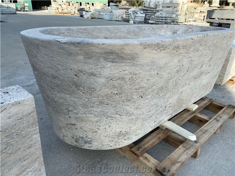 Travertine Bathtubs Silver Titanium Travertine Bath Tubs