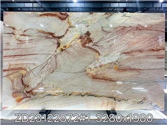Brazil Rainbow Impression Gold Quartzite Slabs