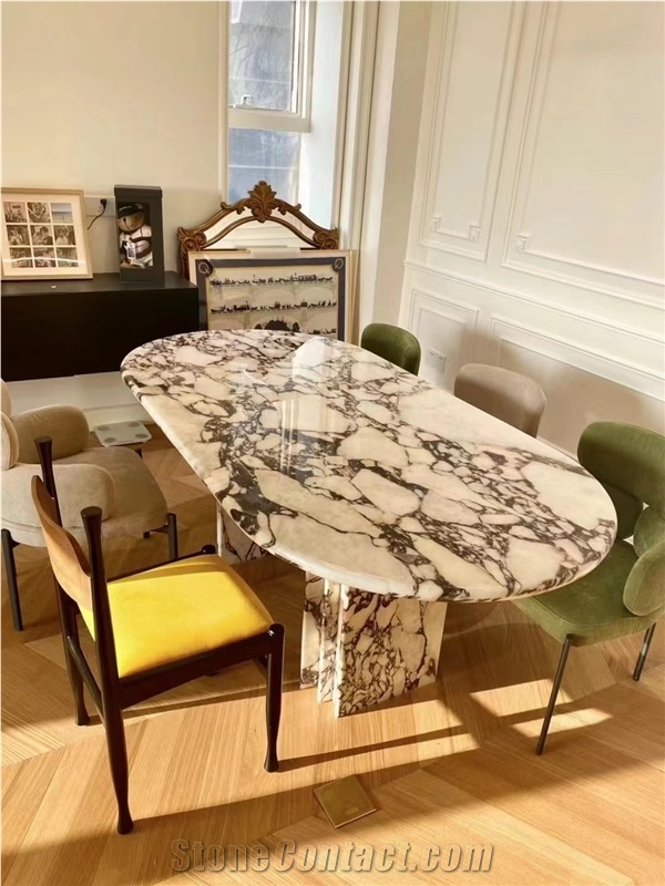 Breccia Calacatta Viola Bulgari Marble  Table Top