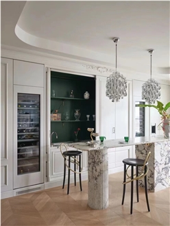 Breccia Calacatta Viola Bulgari Marble  Table Top