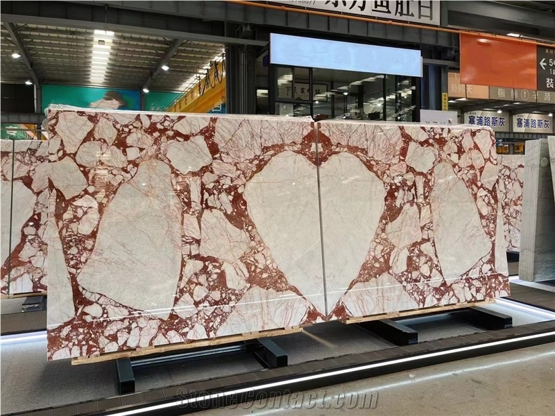 Calacatta Viola Marble Bulgari Red Marble Slab Tiles