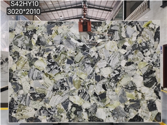 China High Quality Ice Jade Green Marble Slabs
