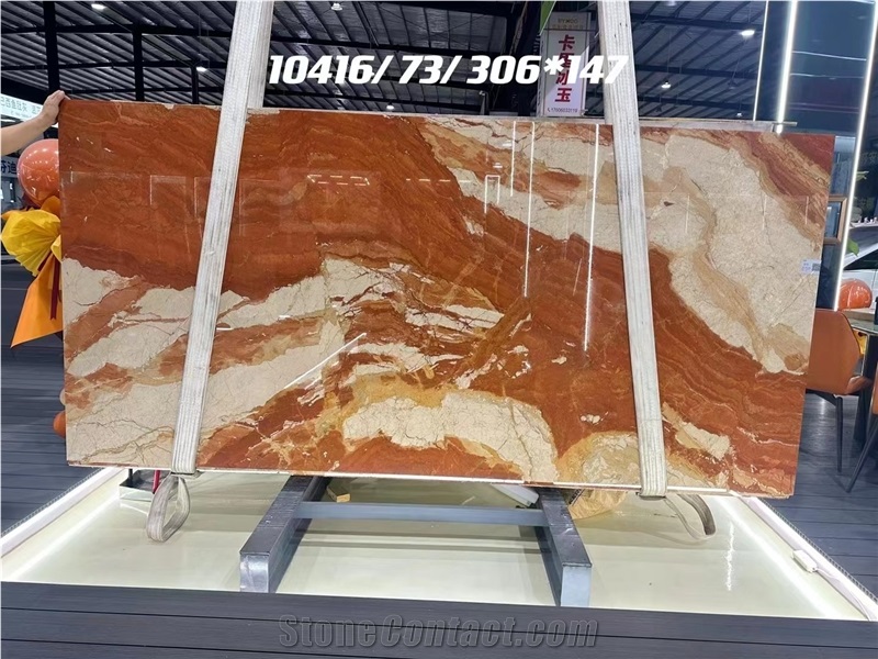 High Quality Hermes Orange Slab For Floor