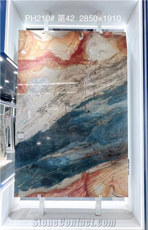 Luxury Dunhuang Impression Quartzite Slabs