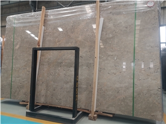 Moon Grey Polished Limestone Slab Wall Tiles