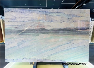 Natural Blue Sky Quartzite Slab Tiles