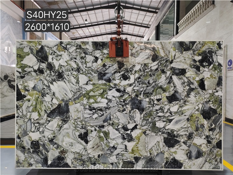 Natural Stone Ice Jade Marble Slabs