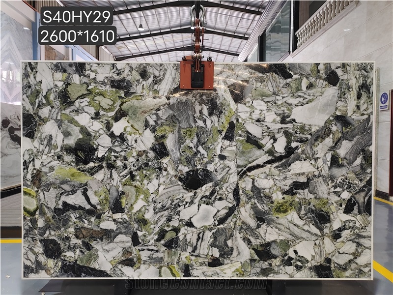 Natural Stone Ice Jade Marble Slabs