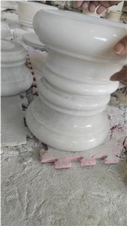 Roman Column Panels Namibian White Rhino Marble