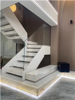 White Marble Namibian Backlict Slabs