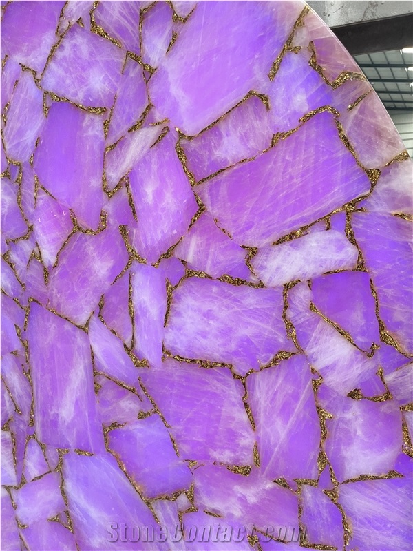 Pink Semipreciou Stone  Gemstone Slabs