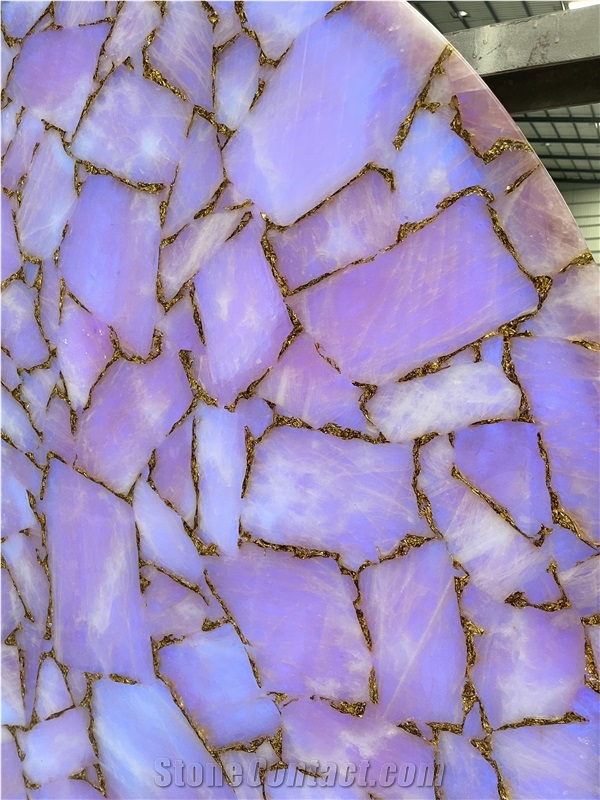 Pink Semipreciou Stone  Gemstone Slabs