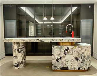 Ice Green Marble For Kitchen Countertop Home Decor Products