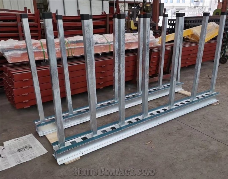 Natural Stone Galvanized Slab Rack Rails,Display Rack