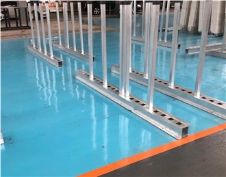 Natural Stone Galvanized Slab Rack Rails,Display Rack
